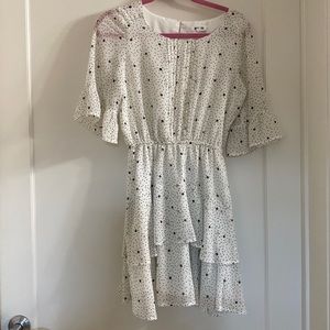 Black & white polka dot dress